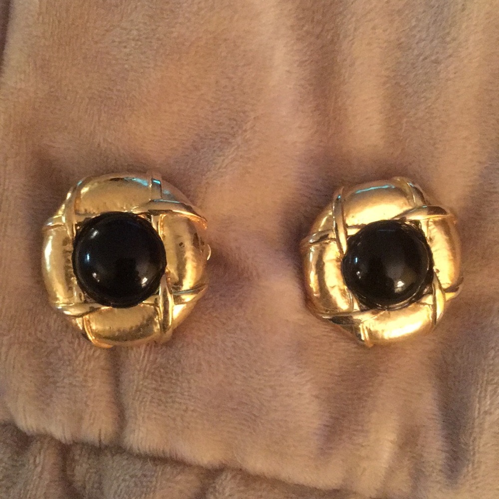 Gold costume earrings